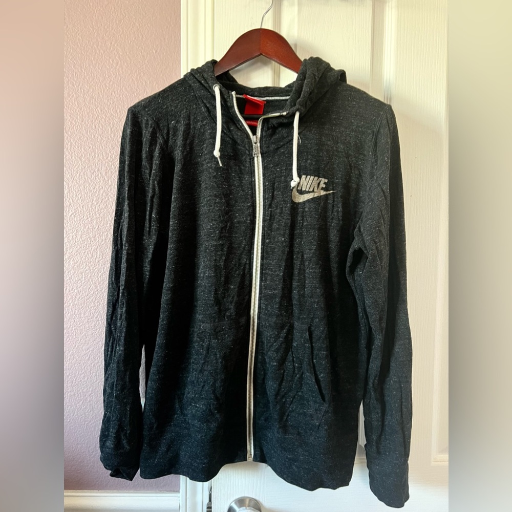 Womens Gray Nike logo hoodie